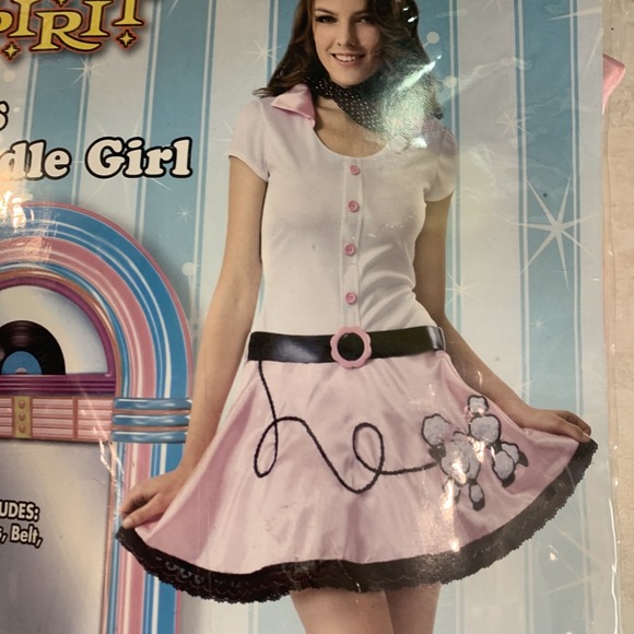 SPIRIT HALLOWEEN Womens Costume 50's Poodle Girl  Sz Med (8-10) - Picture 2 of 11